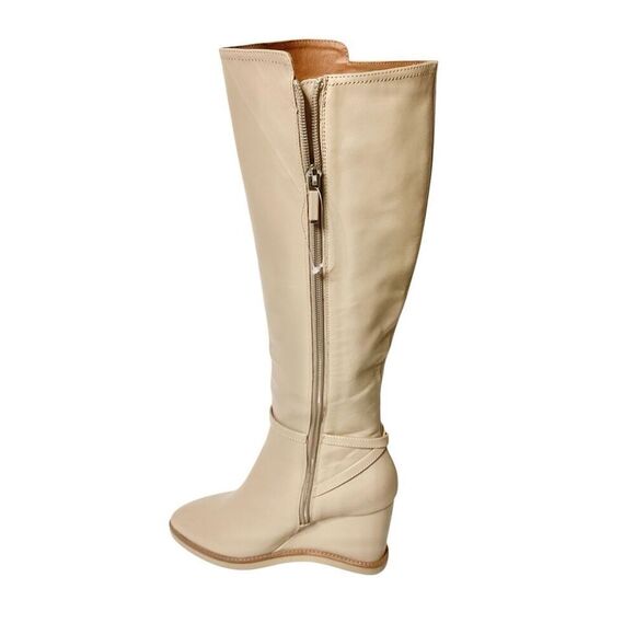 Lola Cruz Anthropologie Tall cream Wedge boot. Size 6 1/2. Retails $420 - Picture 3 of 8
